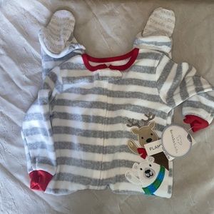 NWT pajama zip up